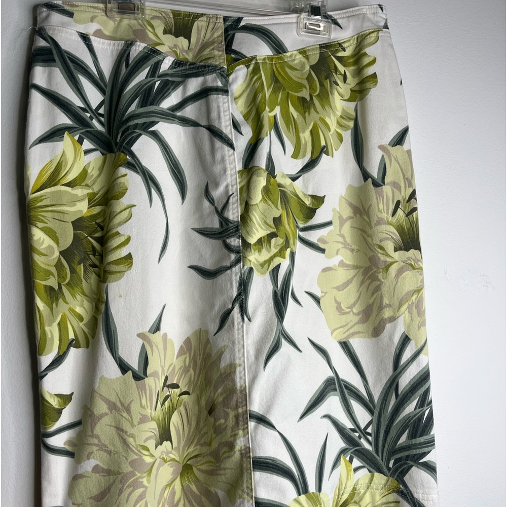Karen Kane Skirt Sz 10 Palm Trees Tropical Casual Summer